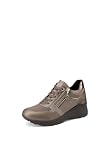 QUEEN HELENA Zapatillas con Cuña Mujer Cordones y Cremallera X33-30 Bronce 38