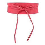 FASHIONGEN - Cinturón Obi Mujer, MICA - Fucsia, L-XL | Cinturón Obi para mujer - Ancho 8,5 cm - Poliuretano - Fabricado en Francia