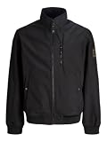 JACK & JONES Jjeparker Softshell Bomber Sn, Negro, L
