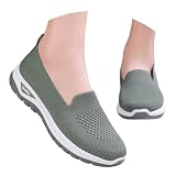 Zapatillas Ortopédicas para Mujer Zapatos sin Cordones para Caminar Zapatos Mujer Comodos y Ligeros Sandalias Palas Transpirables y Antideslizantes Zapatillas Malla Deporte Caminar Senderismo Running