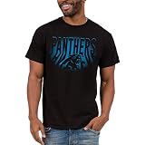 Junk Food Clothing x NFL - Carolina Panthers - Camiseta de Manga Corta para Hombre y Mujer, Negro, XL