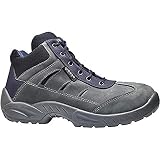 Base Protection, GREENWICH Calzado de Seguridad para Hombres y Mujeres, Gris y Azul, Talla 43