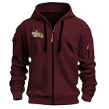 WZYRZ Sudadera deportiva con capucha para hombre con estampado de Monster Hunter, informal, con cremallera y manga larga, para primavera y otoño, con capucha informal,I-s